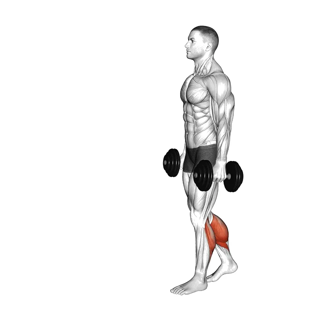 dumbbell-walking-calf-raise